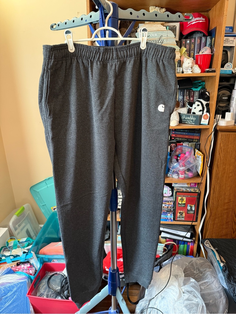 Carhartt mens Dark Charcoal Fleece Joggers